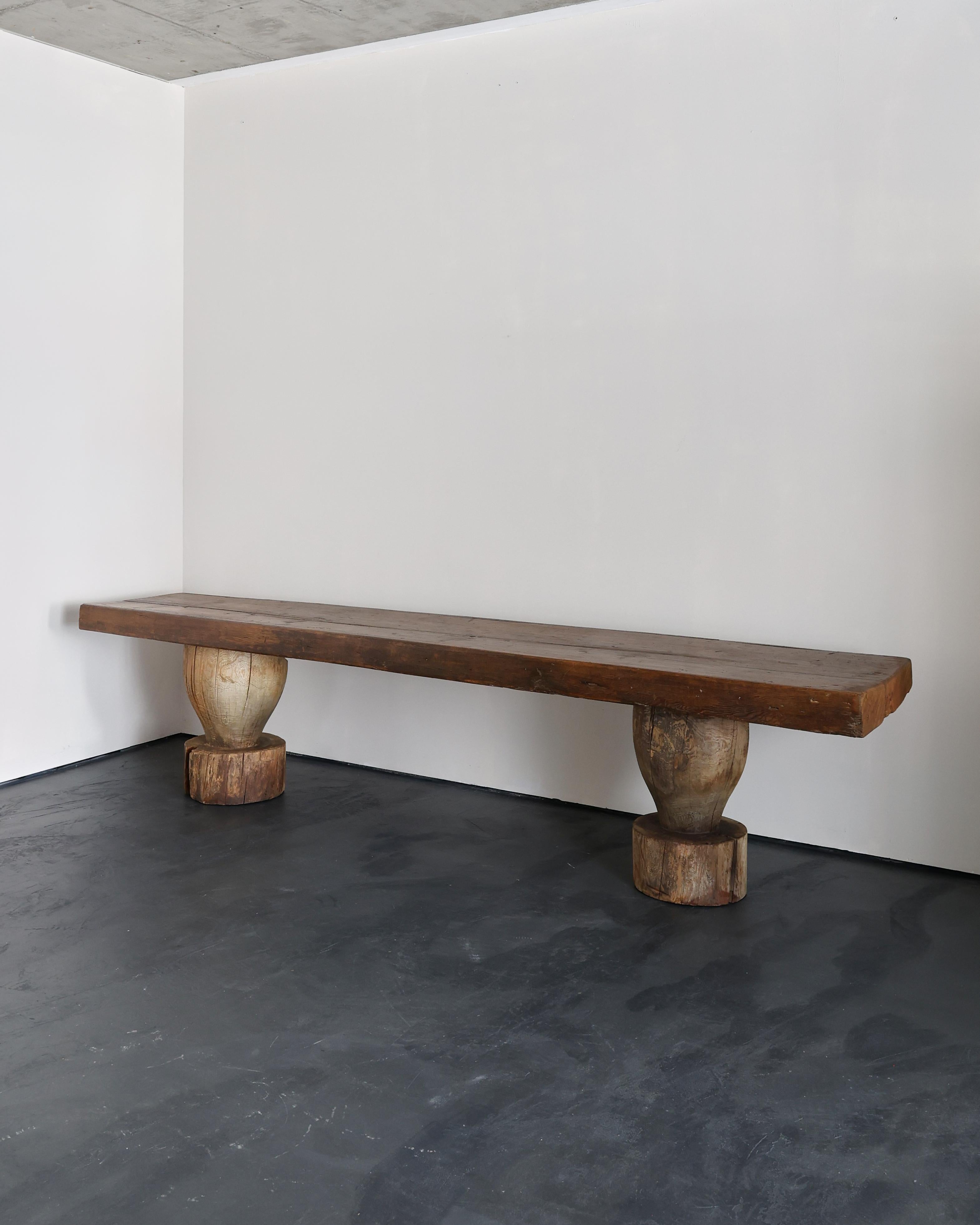 Increíble mesa larga escandinava primitiva de principios del siglo XVIII Pino en venta