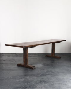 Incredible Primitive XL Late 18th C. Walnut Mountain Dinning Table