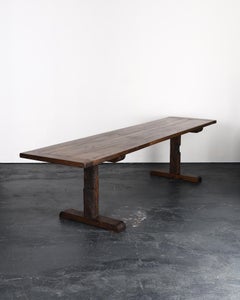 Incredible Primitive XL Late 18th C. Walnut Mountain Dinning Table