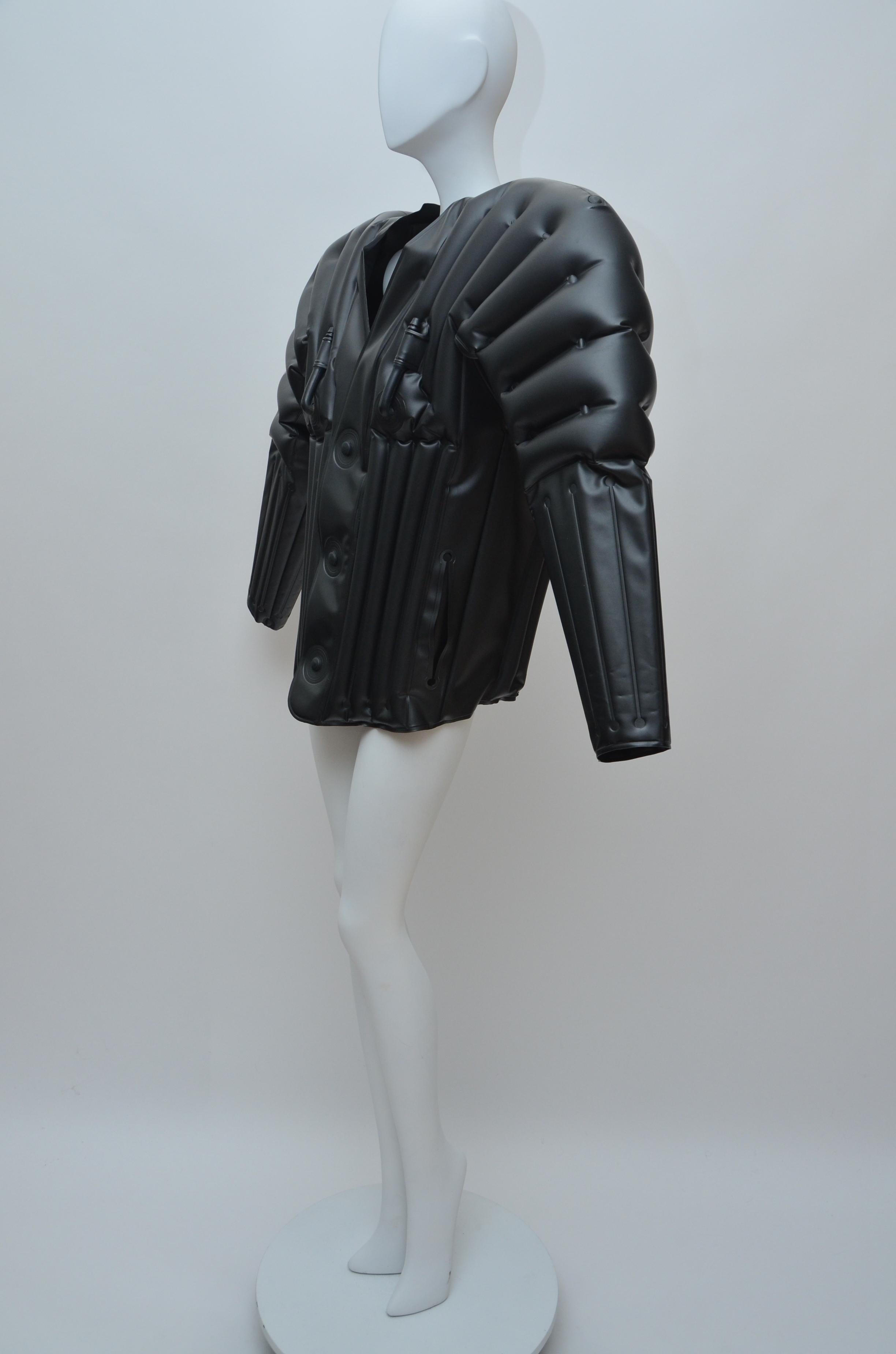 Incredible Rare 1987 Issey Miyake Rubber Inflatable Jacket For Sale at ...