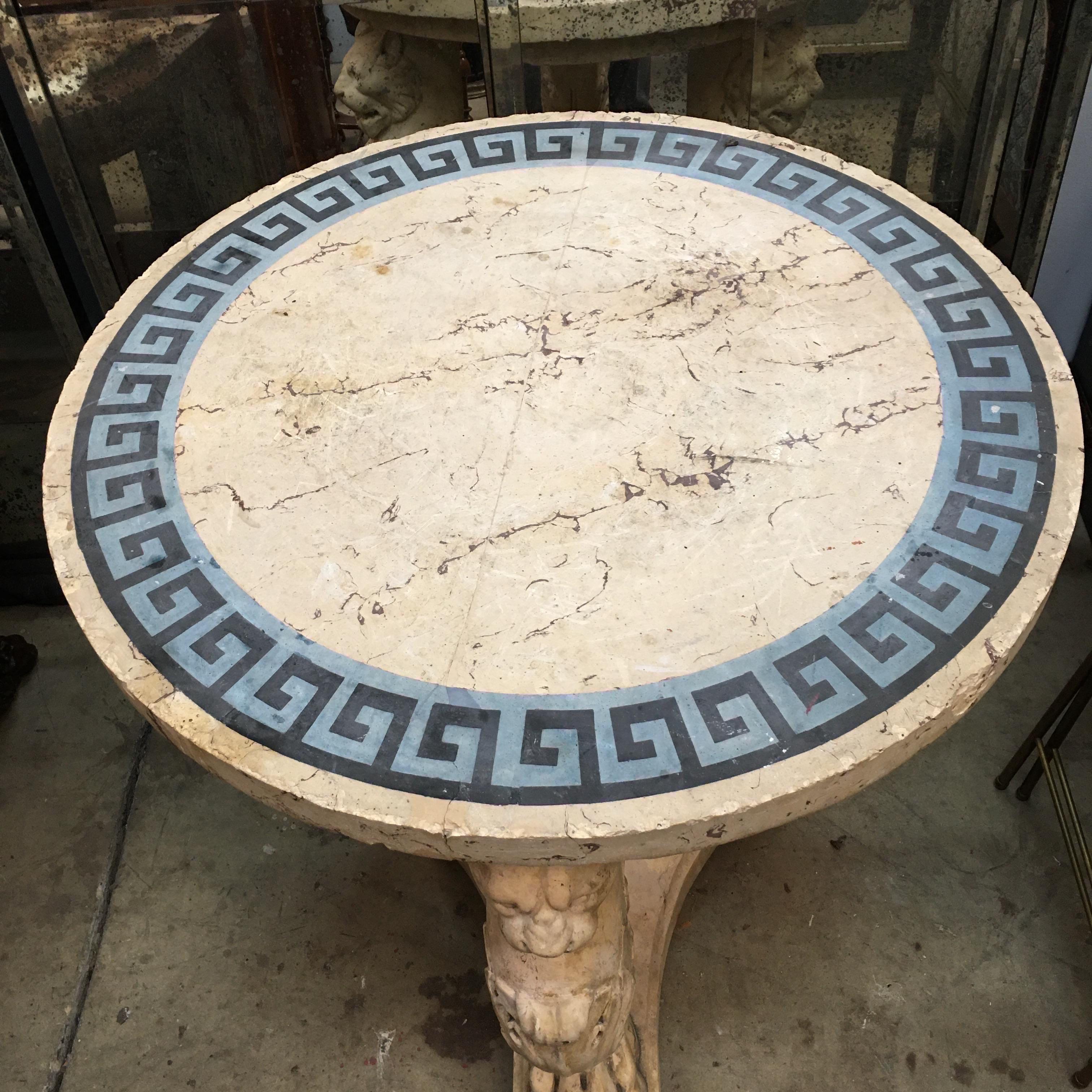 Incroyable et rare table centrale Scagliola Grand Tour italienne du 19ème siècle en vente 2