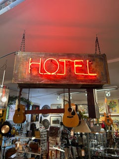 Incredible Rare Neon Vintage Hotel Sign