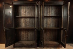 Incredible Rare Pair of Apothecary Cabinets from England, circa 1880