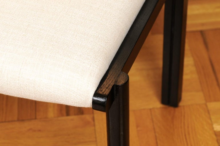 Incredible Set of 14 Cerused Oak Dining Chairs by John Saladino for Baker For Sale at 1stDibs