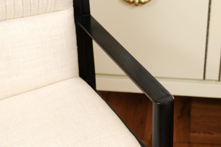 Incredible Set of 14 Cerused Oak Dining Chairs by John Saladino for Baker For Sale at 1stDibs