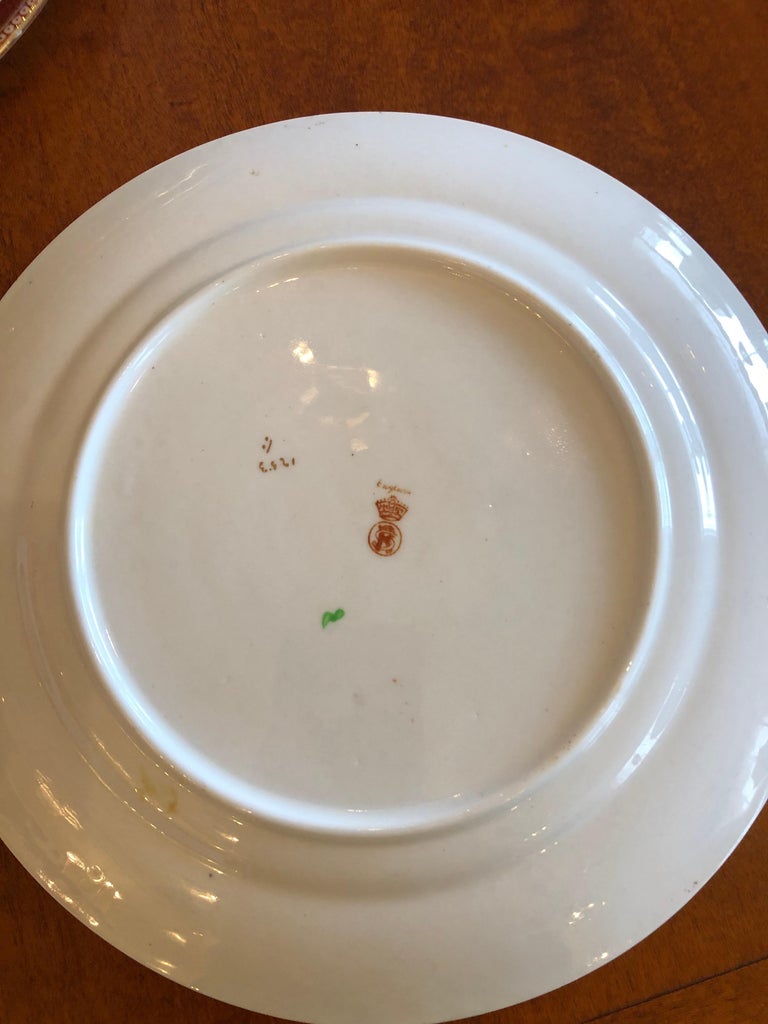 Incredible Set of 14 Staffordshire Medium Sized Plates at 1stDibs