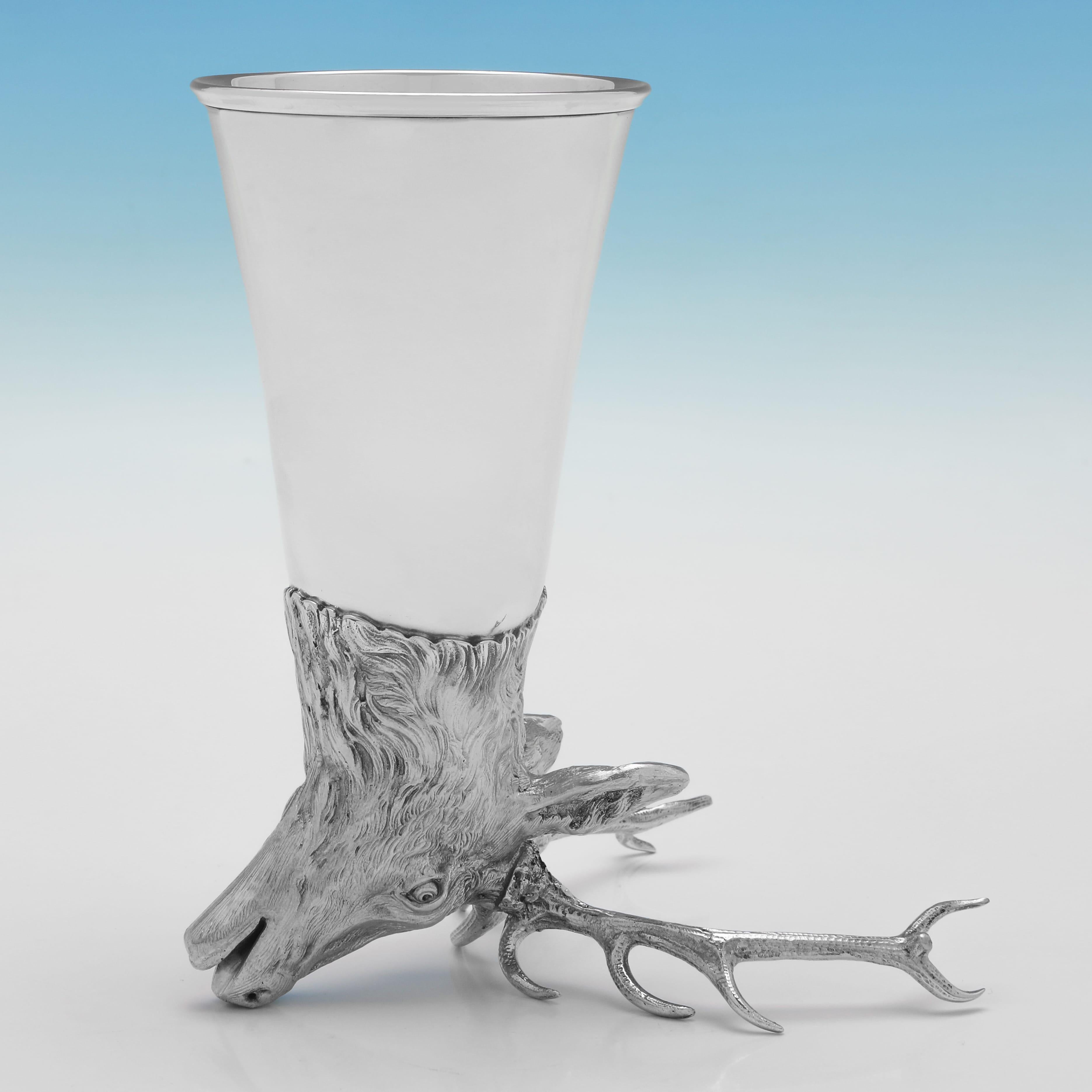 Unglaubliche Satz von 24 Tiffany & Co Sterling Silber Hirsche Kopf Steigbügel Cups im Angebot 2