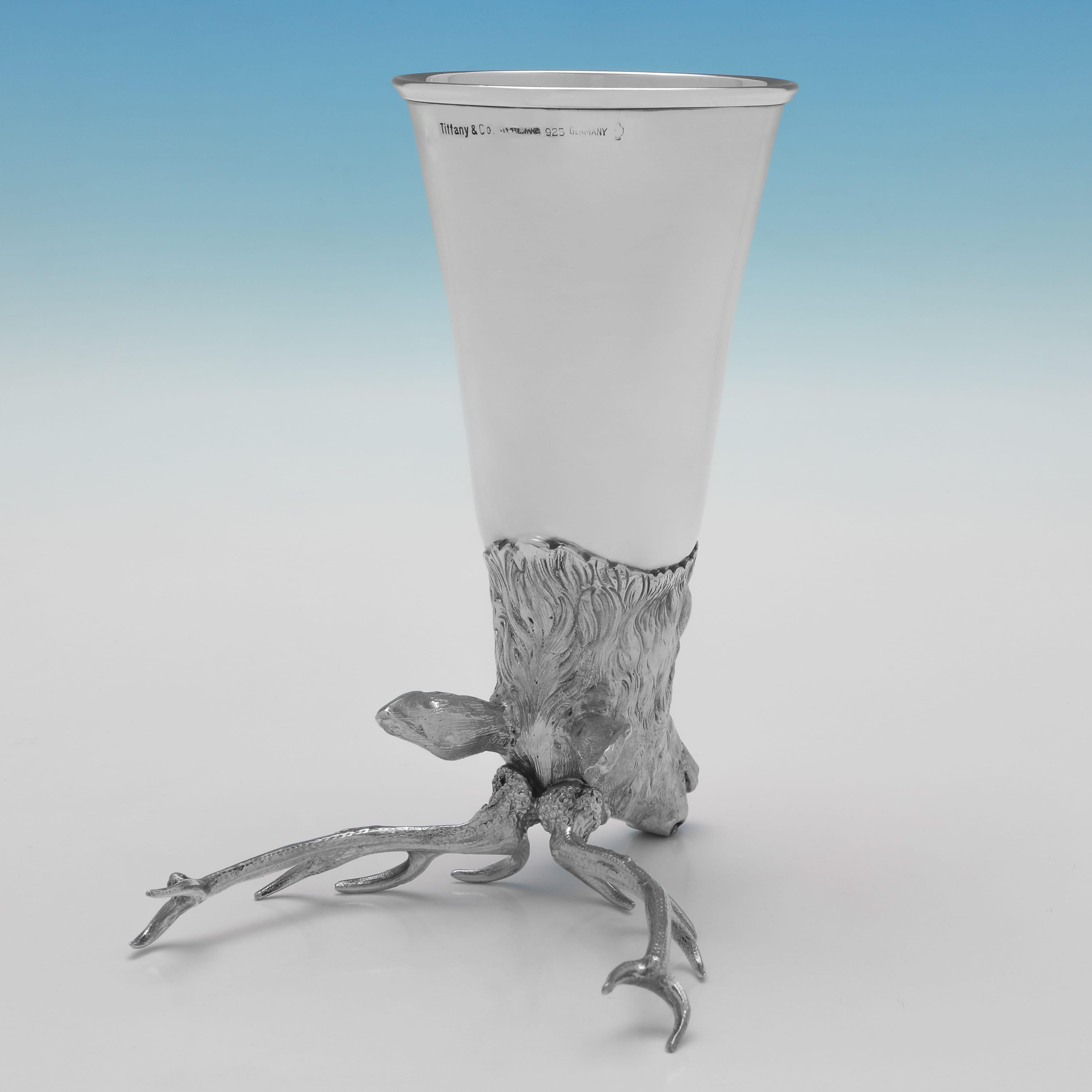 Unglaubliche Satz von 24 Tiffany & Co Sterling Silber Hirsche Kopf Steigbügel Cups im Angebot 3