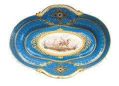 Incredible Sevres Hand Painted Porcelain Jewelled Enamel Bowl
