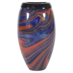 Incredible Signed & Numbered Vintage Missoni Glass Vase For Arte Vetro Murano