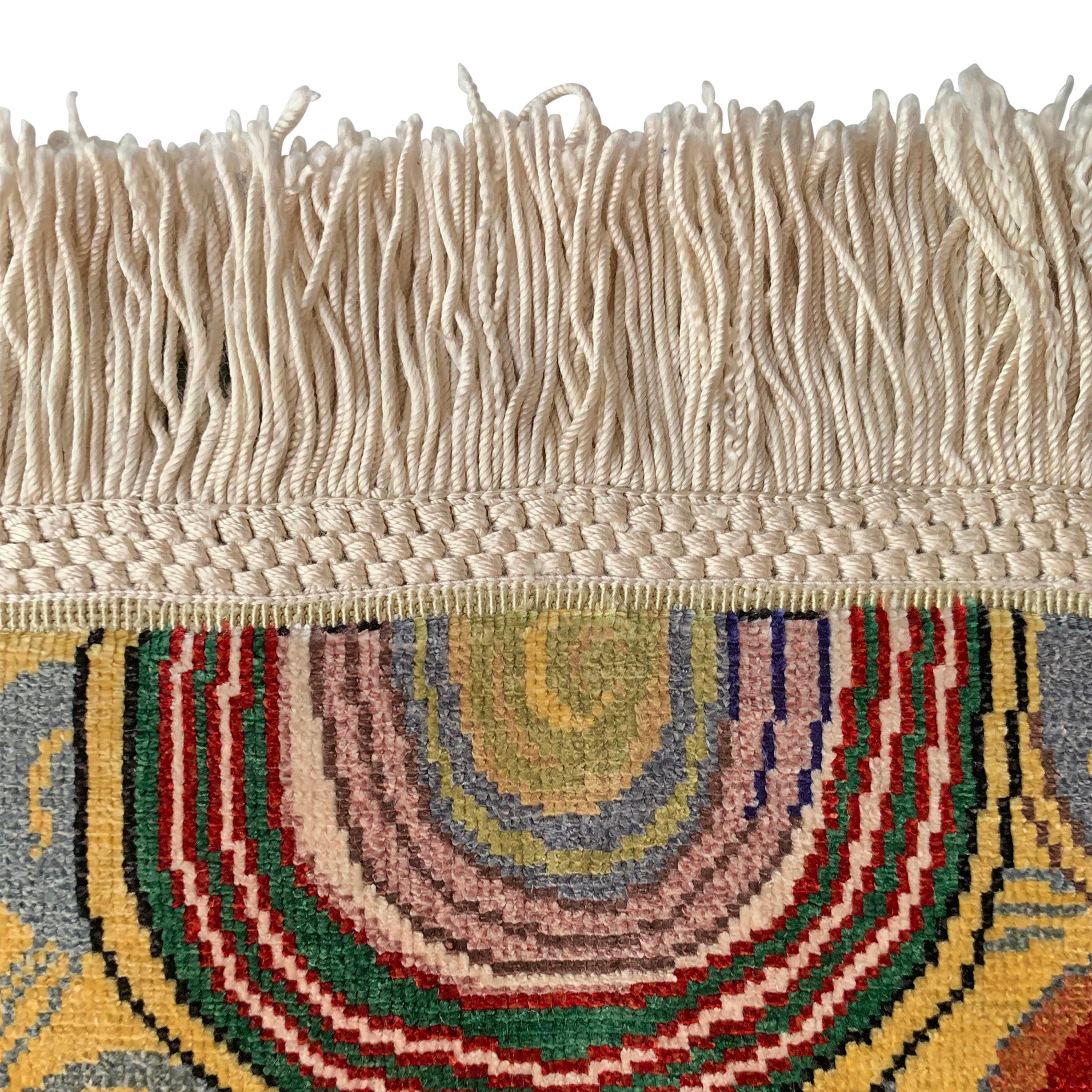 Incredible Silk Tapestry Inspired by Friedensreich Hundertwasser 1