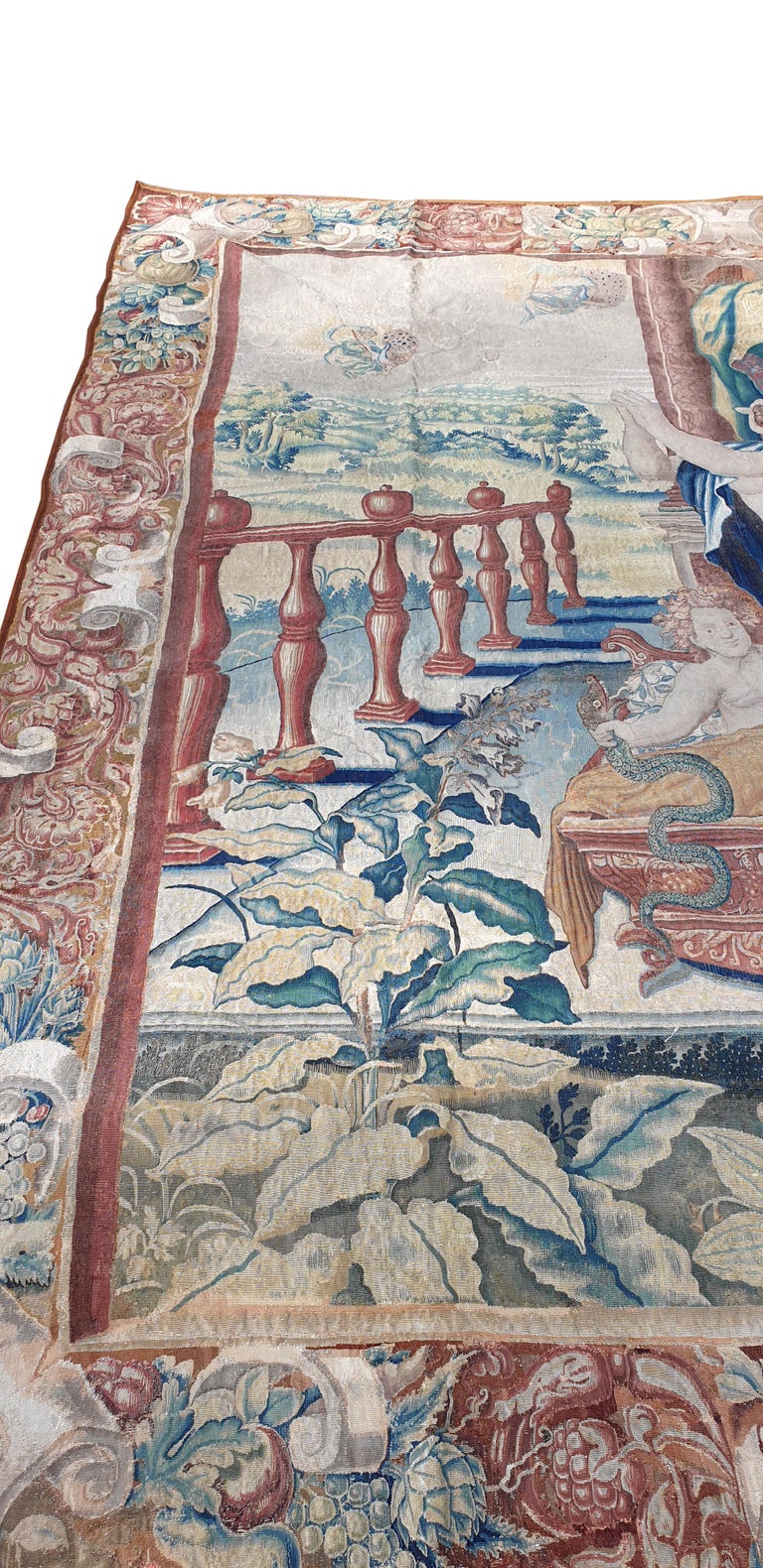 Incredible Tapestry Gobelin 16th Century, "The Birth Of Hercules" For