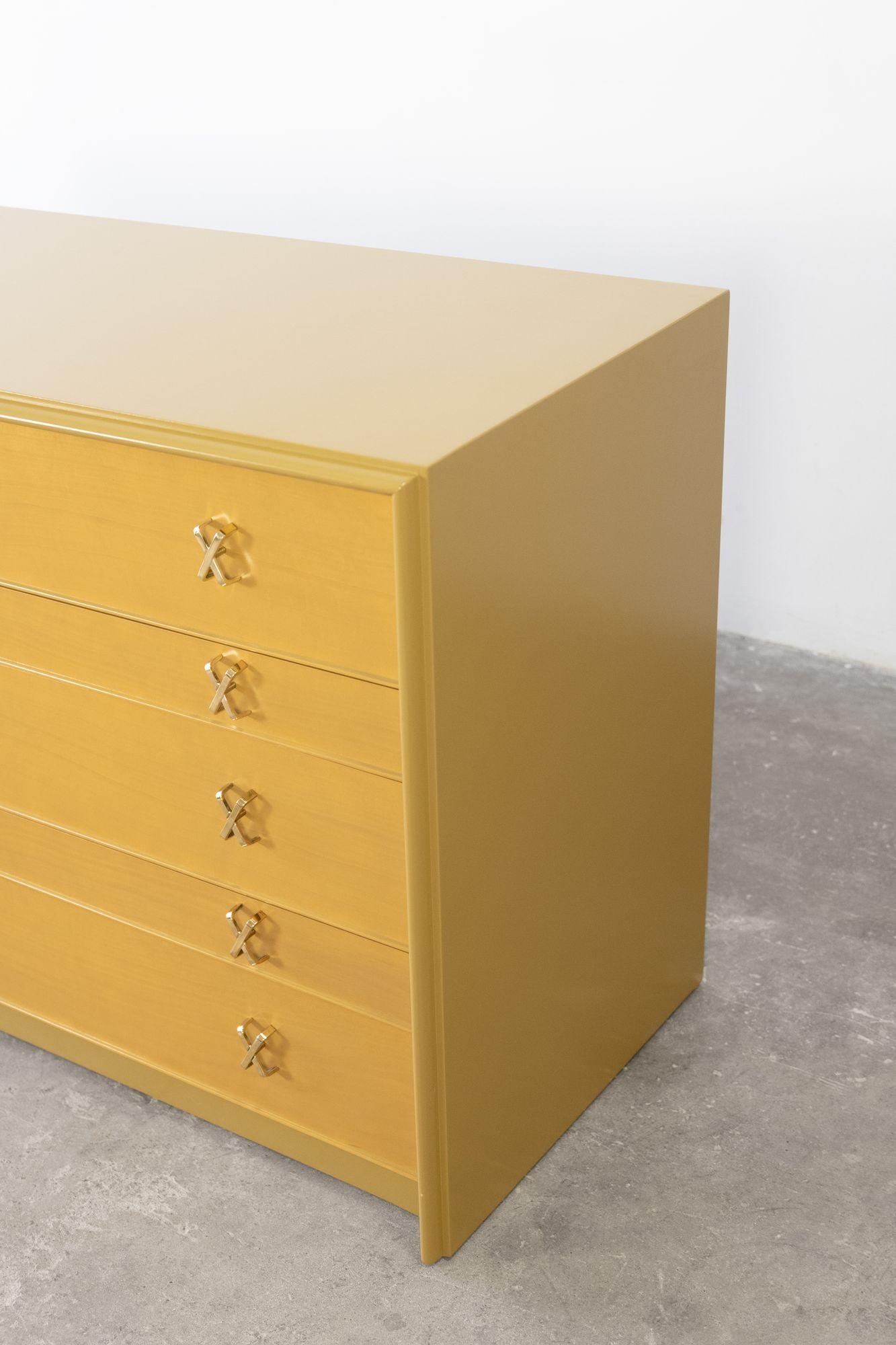 American Ten Drawer Dresser by Paul Frankl For Sale