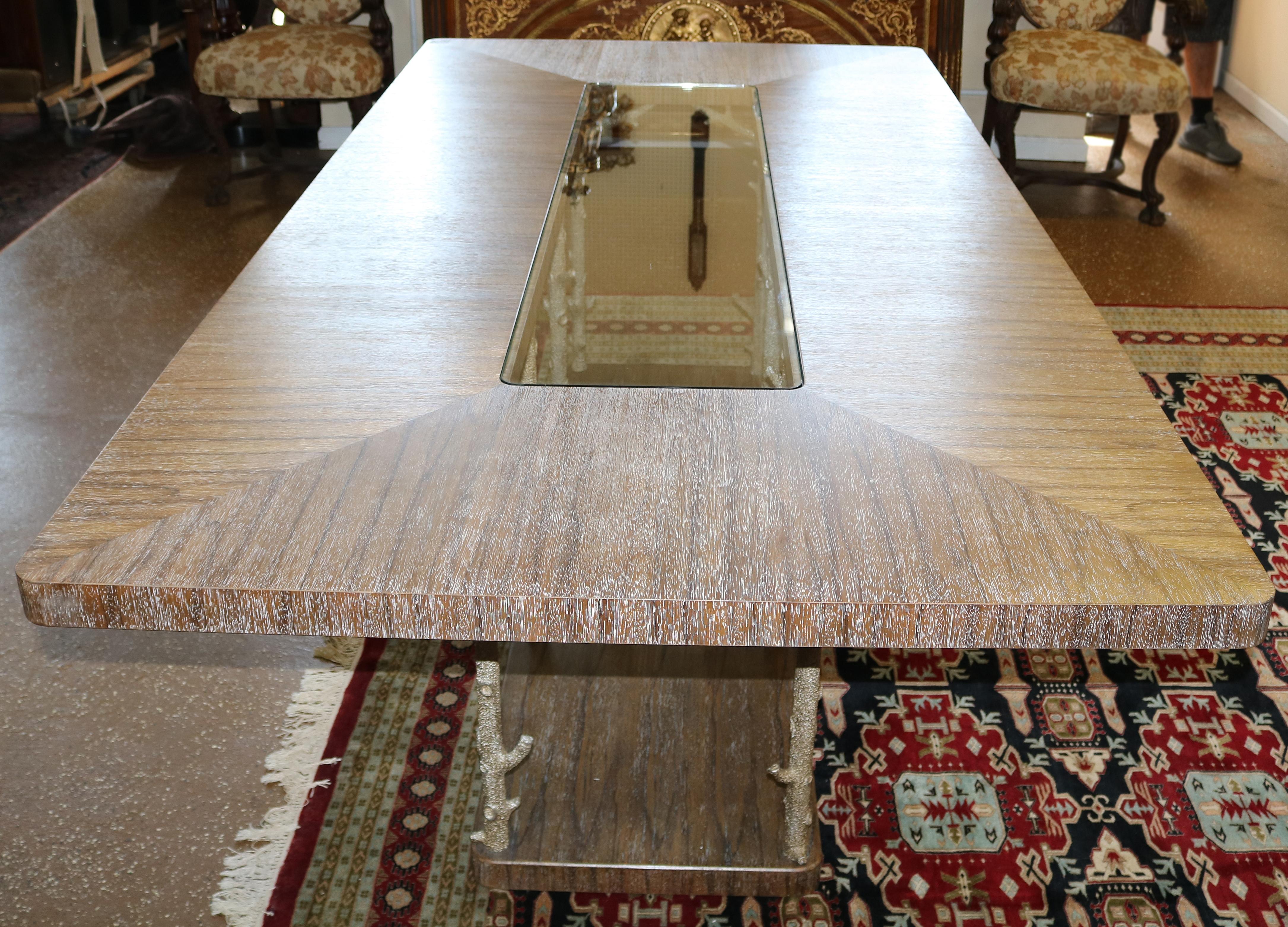 Incredible Theodore Alexander Wynwood II Tree Style Conference Dining Table For Sale 2