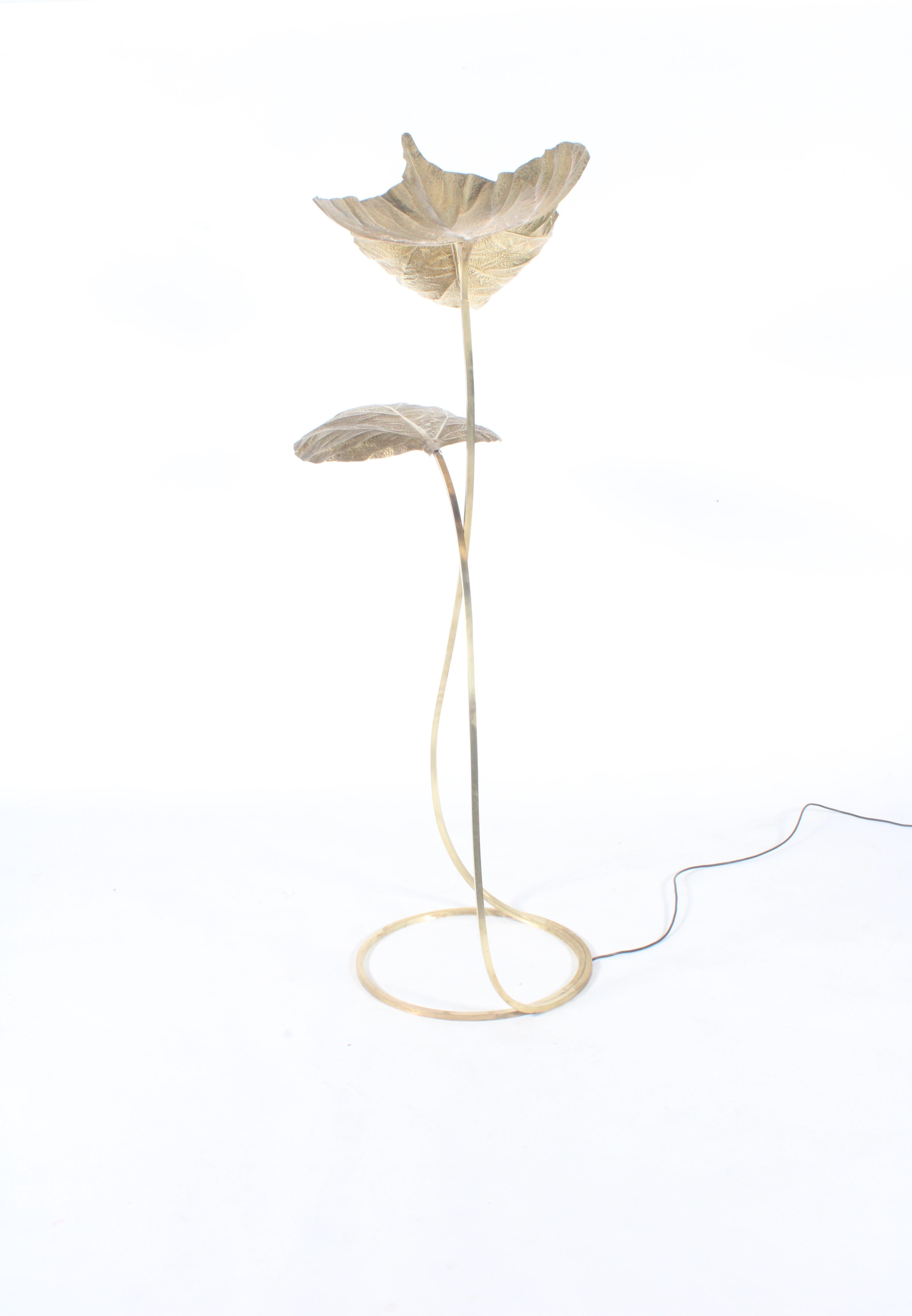 Incredible Three Leaf 'Rababaro'  lamp by Carlo Giorgi for Bottega Gada Milano 2