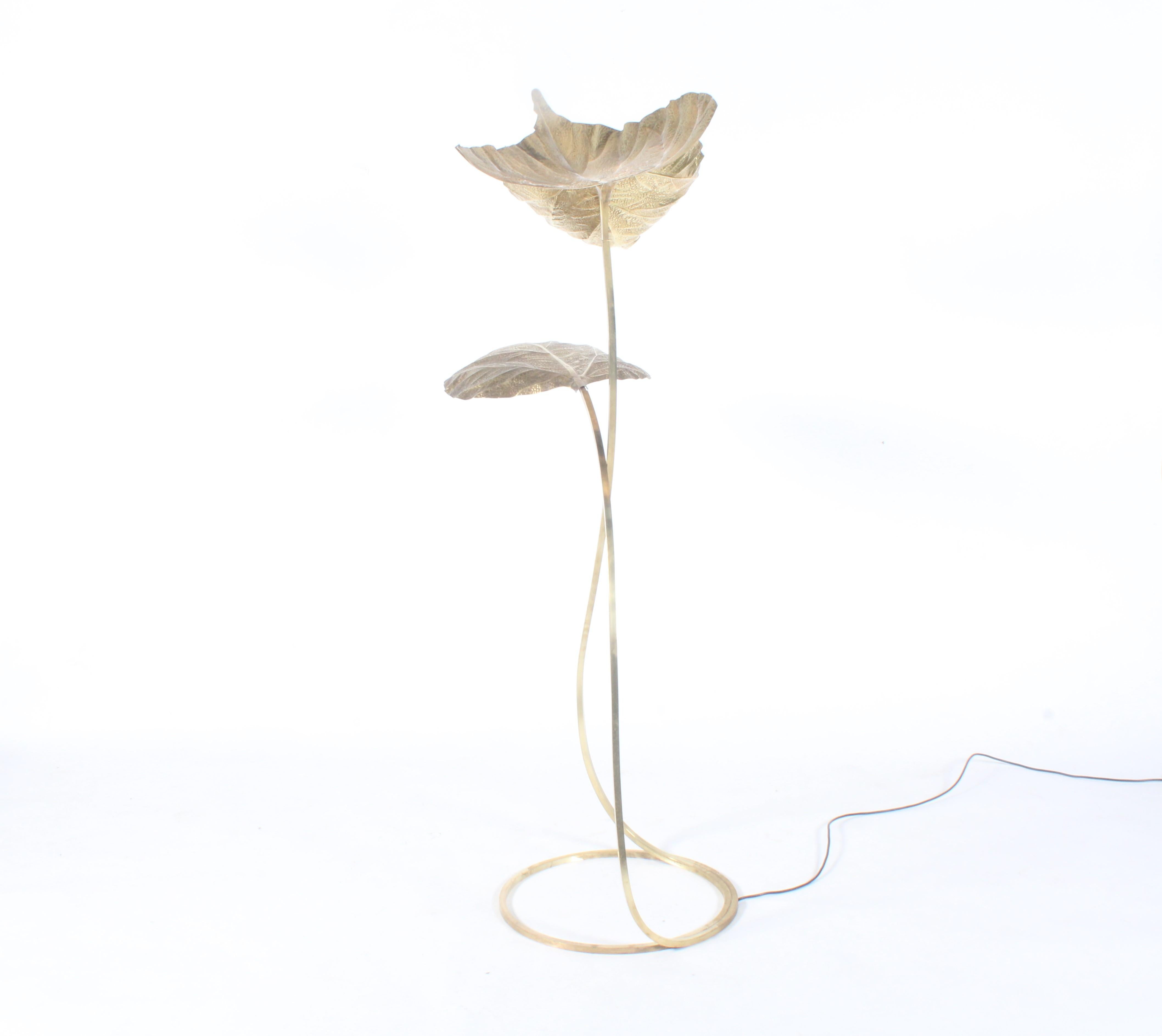 Incredible Three Leaf 'Rababaro'  lamp by Carlo Giorgi for Bottega Gada Milano 3