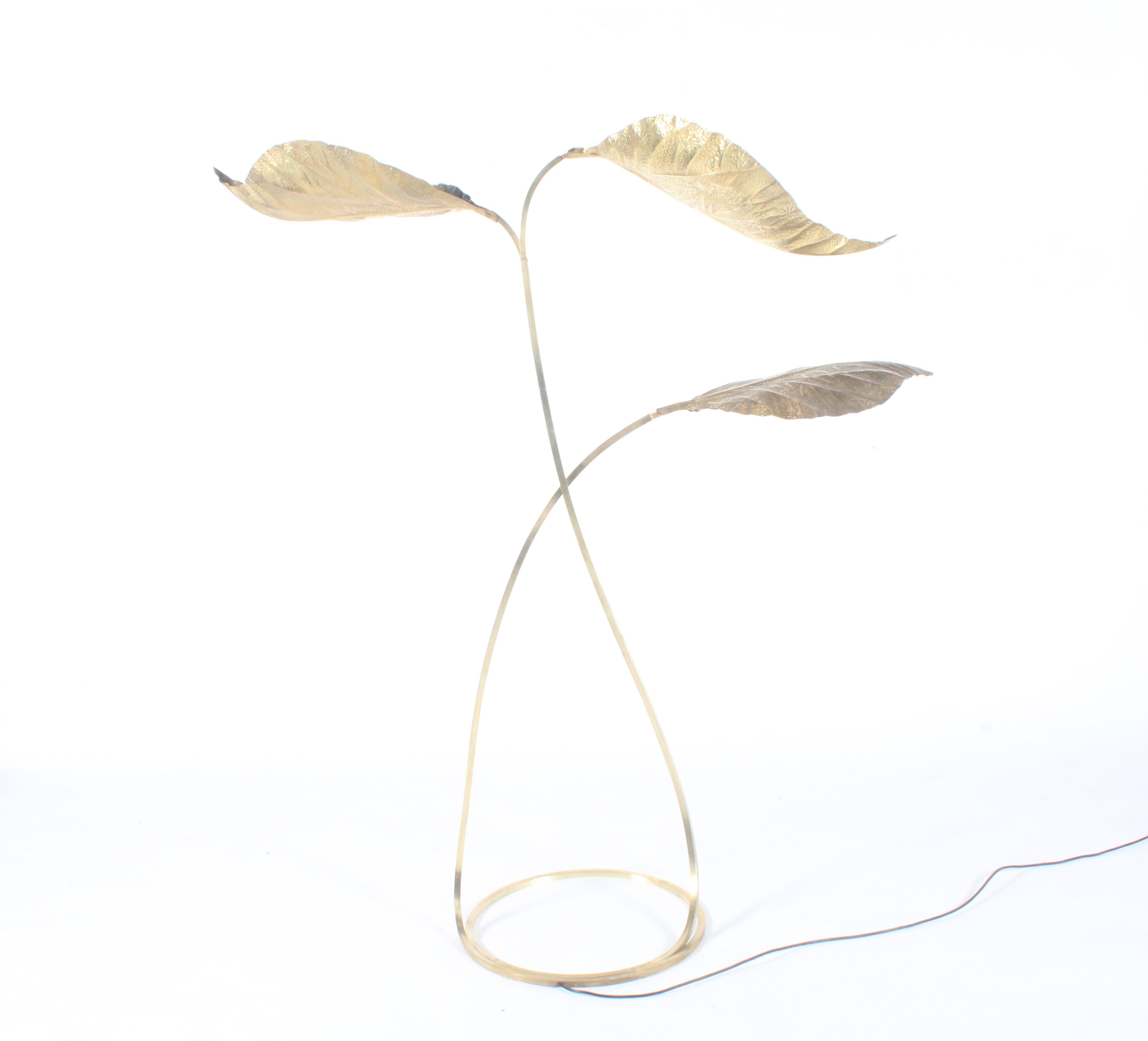 Incredible Three Leaf 'Rababaro'  lamp by Carlo Giorgi for Bottega Gada Milano 5