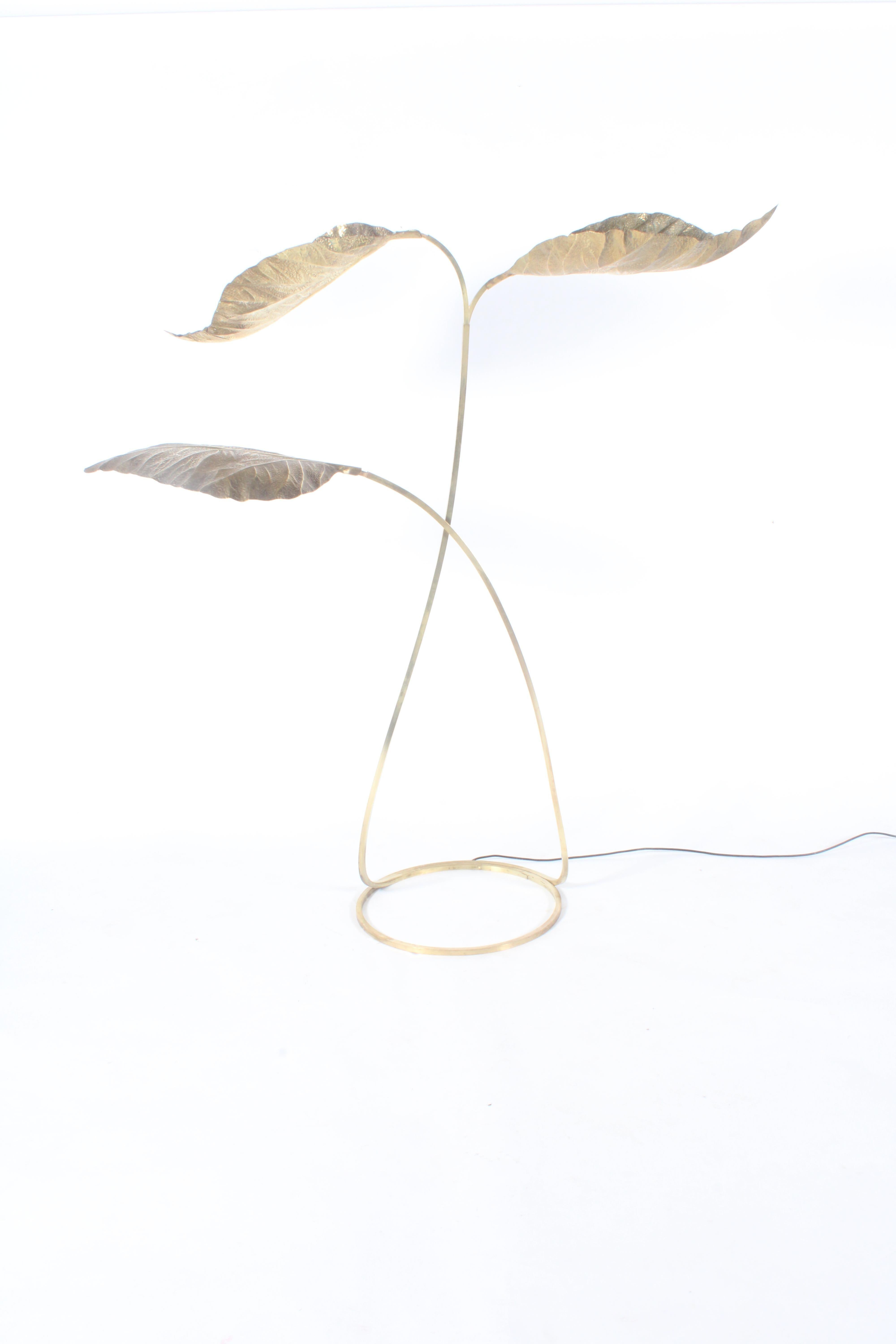 Incredible Three Leaf 'Rababaro'  lamp by Carlo Giorgi for Bottega Gada Milano 1