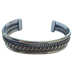 Incredible Verna Tahe Navajo Sterling Silver Native American Cuff Bracelet