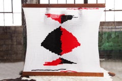 Incredible, Very Large 7 Foot Midcentury Wall Art Tapestry, 1960s-1970s