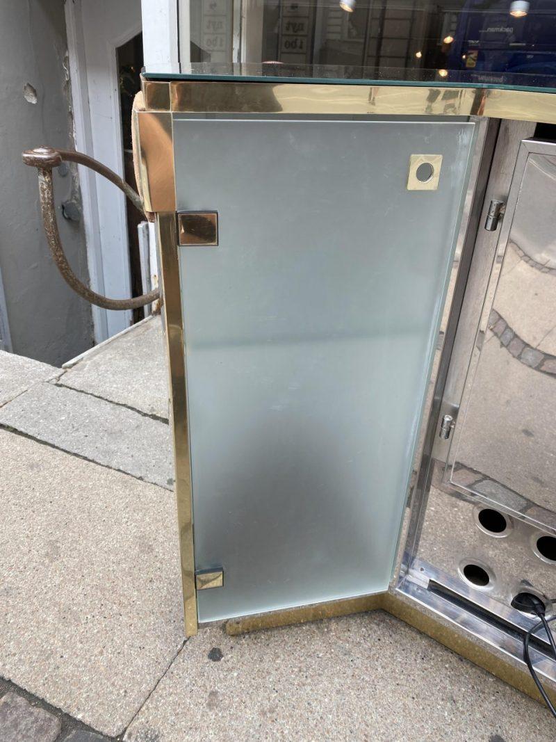Incredible Willy Rizzo Bar Counter and Fridge For Sale 4