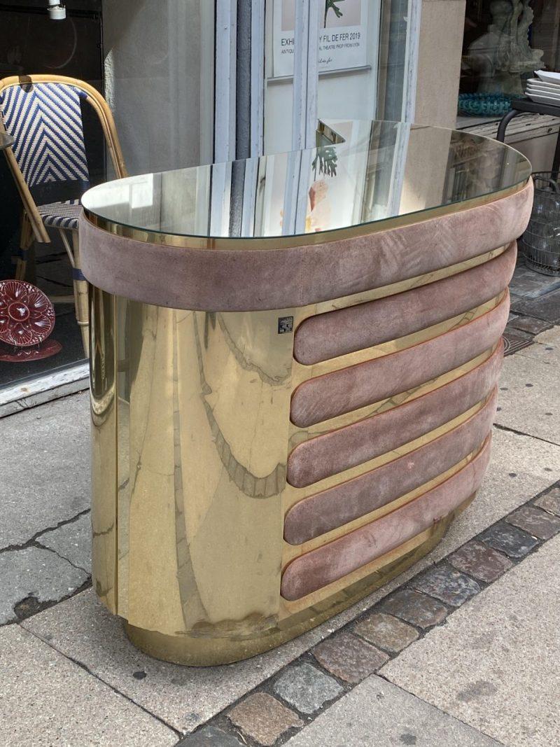 Incredible Willy Rizzo Bar Counter and Fridge For Sale 7