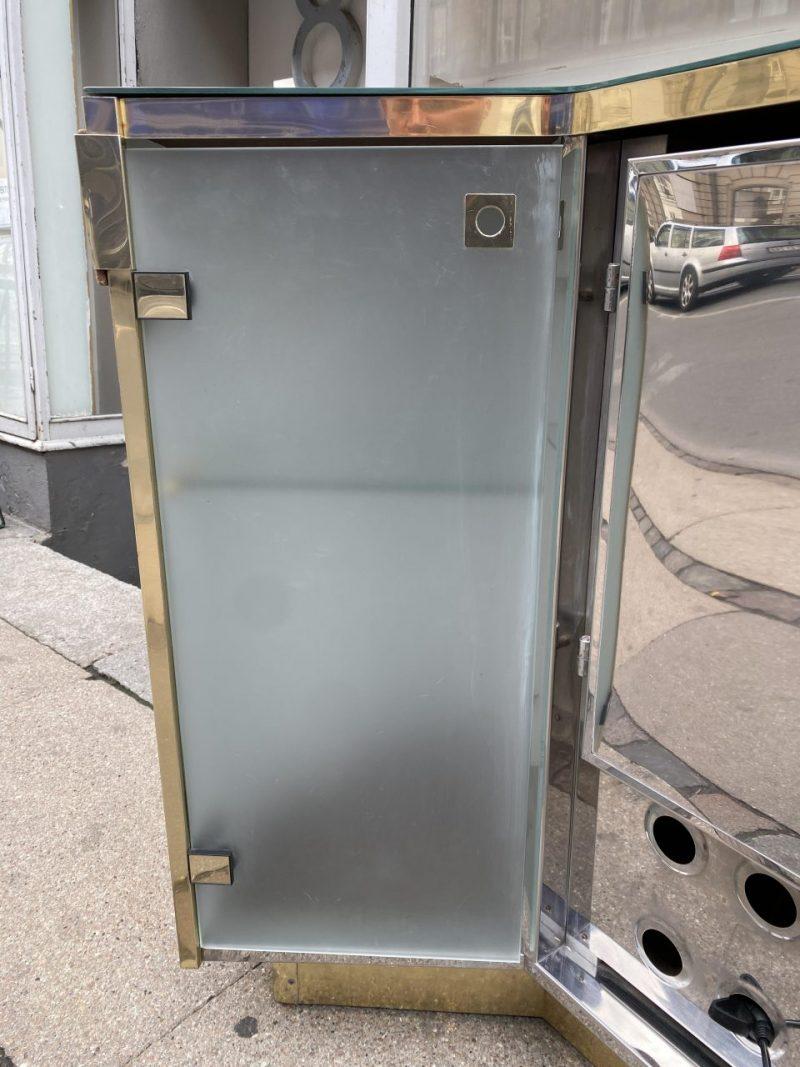 Incredible Willy Rizzo Bar Counter and Fridge For Sale 2