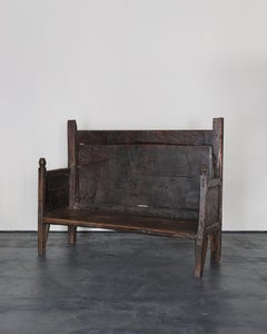 Incredible XXL Primitive 17th C. Portuguese Bench Wabi Sabi