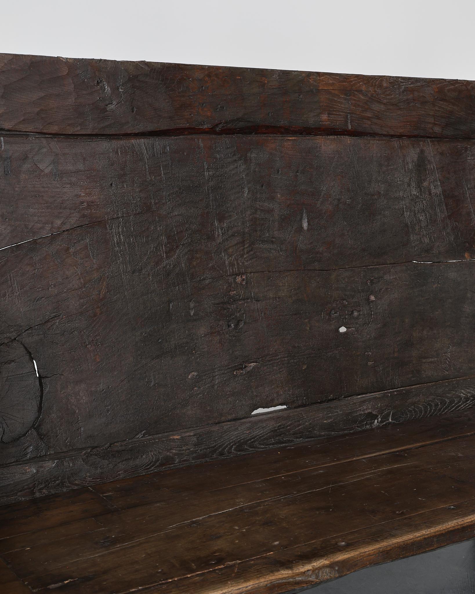 Incroyable banc portugais primitif du 17ème siècle Wabi Sabi en vente 2