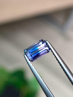 Incredibly Rare Certified Bi Color Natural Unheated Sapphire 1.04 Cts
