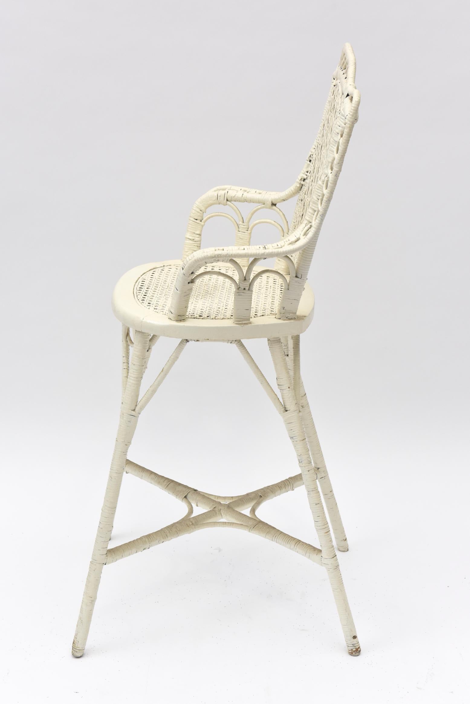 wicker doll high chair