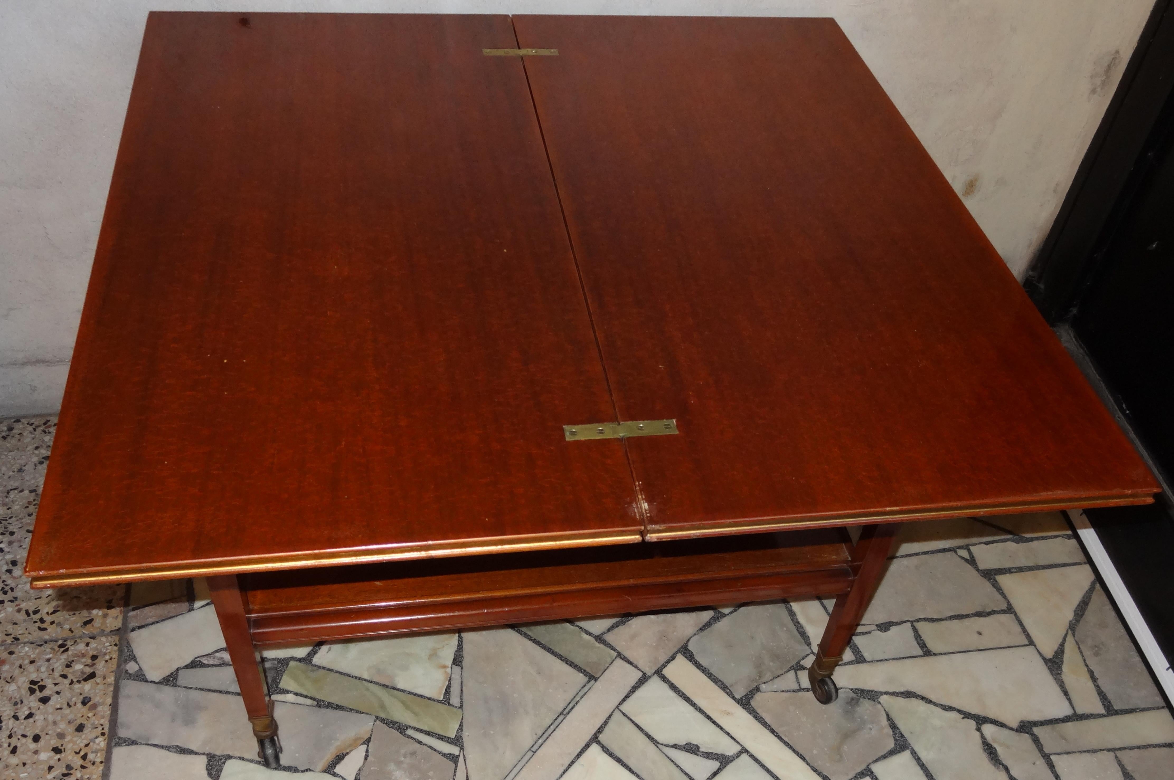 Increible Book Table with Trays Style : Art Deco in Wood  France, 1920 For Sale 3