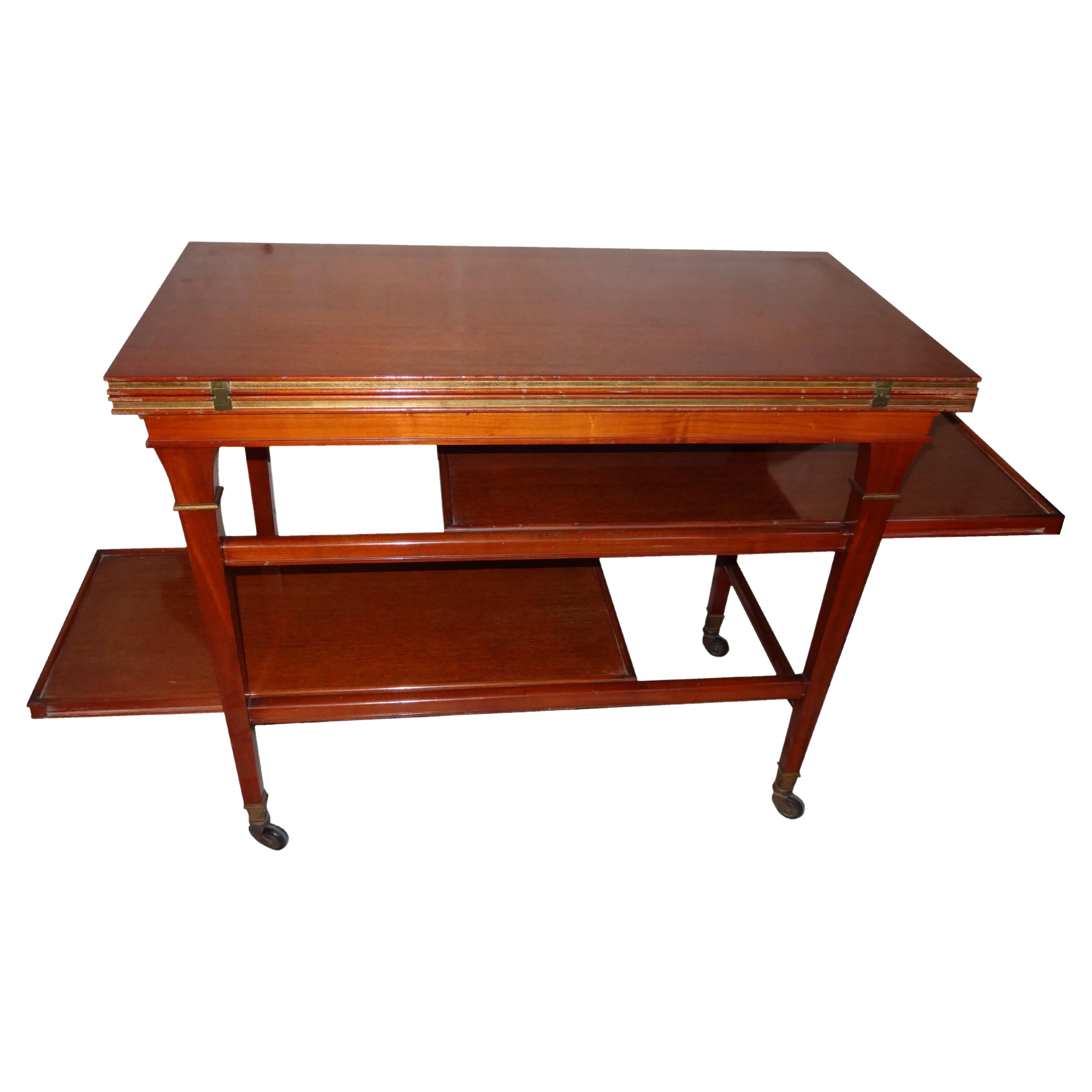 Increible Book Table with Trays Style : Art Deco in Wood  France, 1920 For Sale