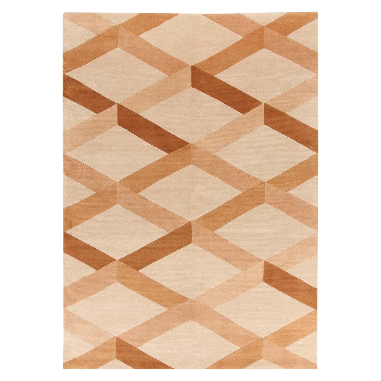Incroci Beige Carpet by Gio Ponti For Sale