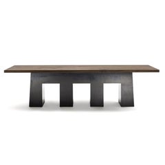 Tavolo da pranzo Incucina Wood, disegnato da Marc Sadler, Made in Italy