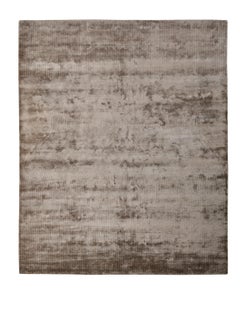 INDAH Hand Knotted Contemporary Silk Rug in Grey and Ivory Colours by Hands