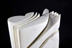 Indalecio Etchebarne World in Motion Carrara Abstract Marble Sculpture