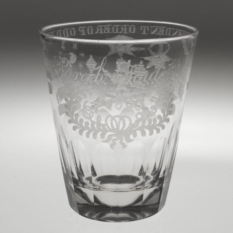 Britannique Gobelet gravé Independent Order of Oddfellows, c1839 en vente