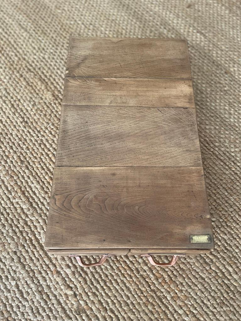 Spanish Index Card File in Oak For Sale