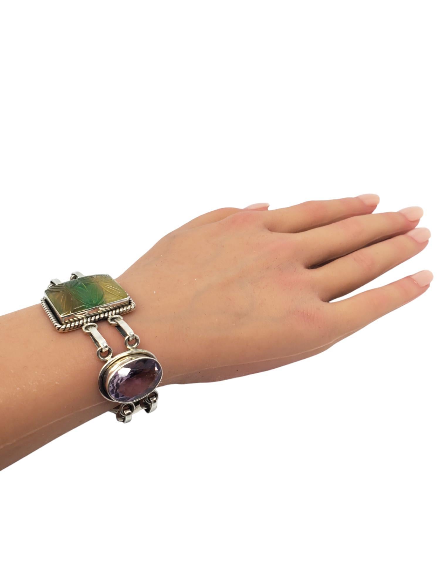 India 925 Bracciale a più pietre intagliate A Link #20880 in vendita 6