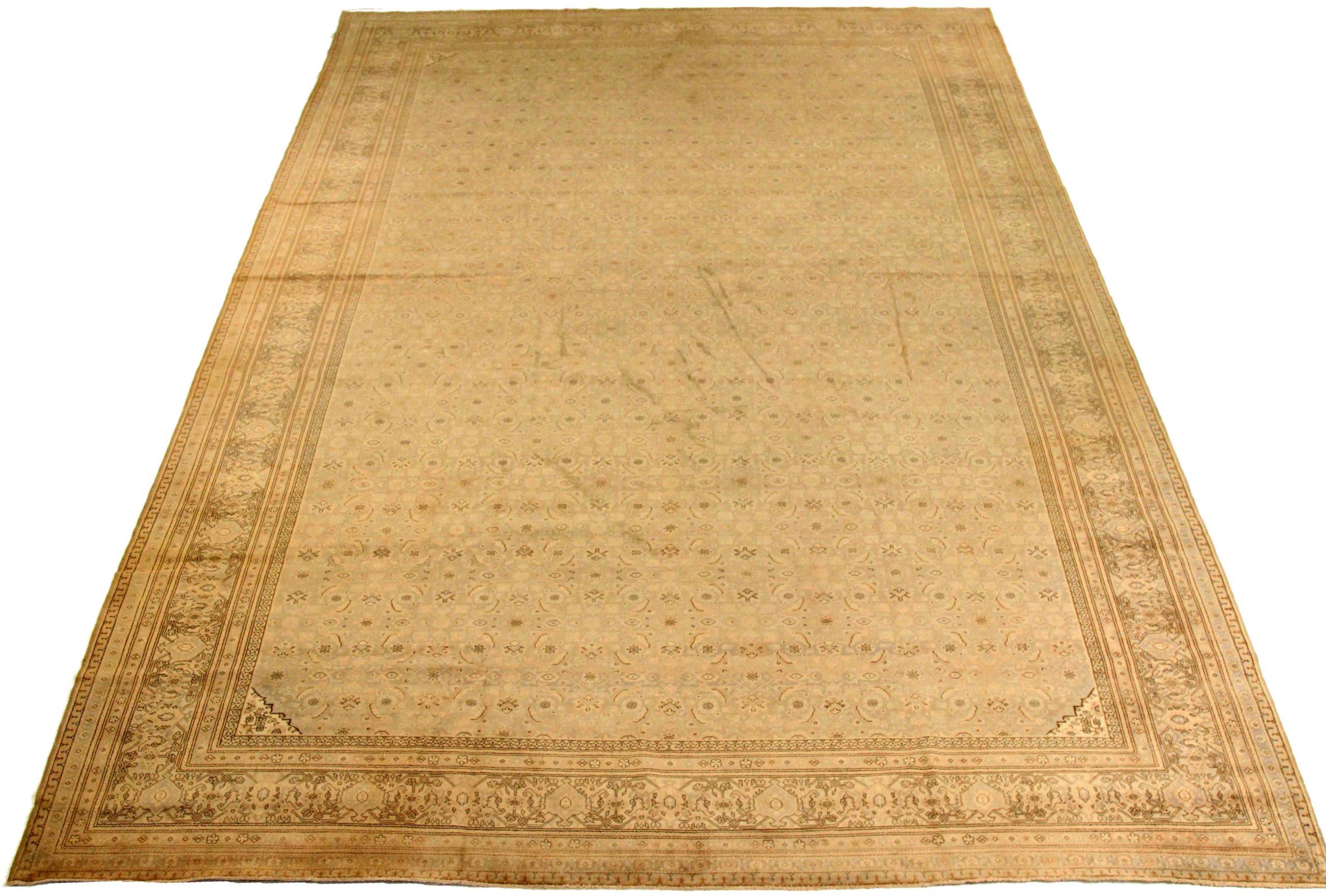 Discover the elegance of India Agra featuring Over Size Rug in Circa 1940. Designed with Wool and BrownIvoryTaupe, this exclusive design is perfect for enhancing your space.