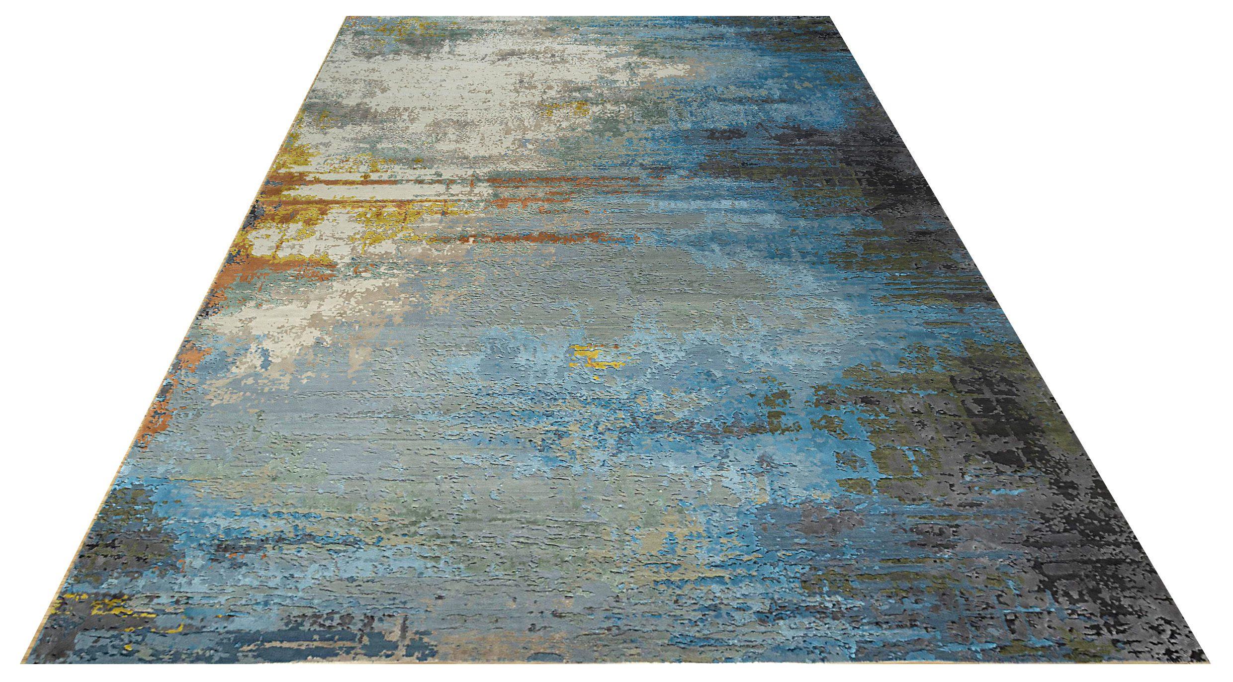 Discover the elegance of India item featuring Area Rugs in Circa 1990. Designed with Wool and BlueBrownIvoryYellow, this exclusive design is perfect for enhancing your space.
