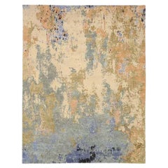 Tappeti India Circa 1990 - Lana Blu Verde Rosa Purpel Grigio/Argento - 91660