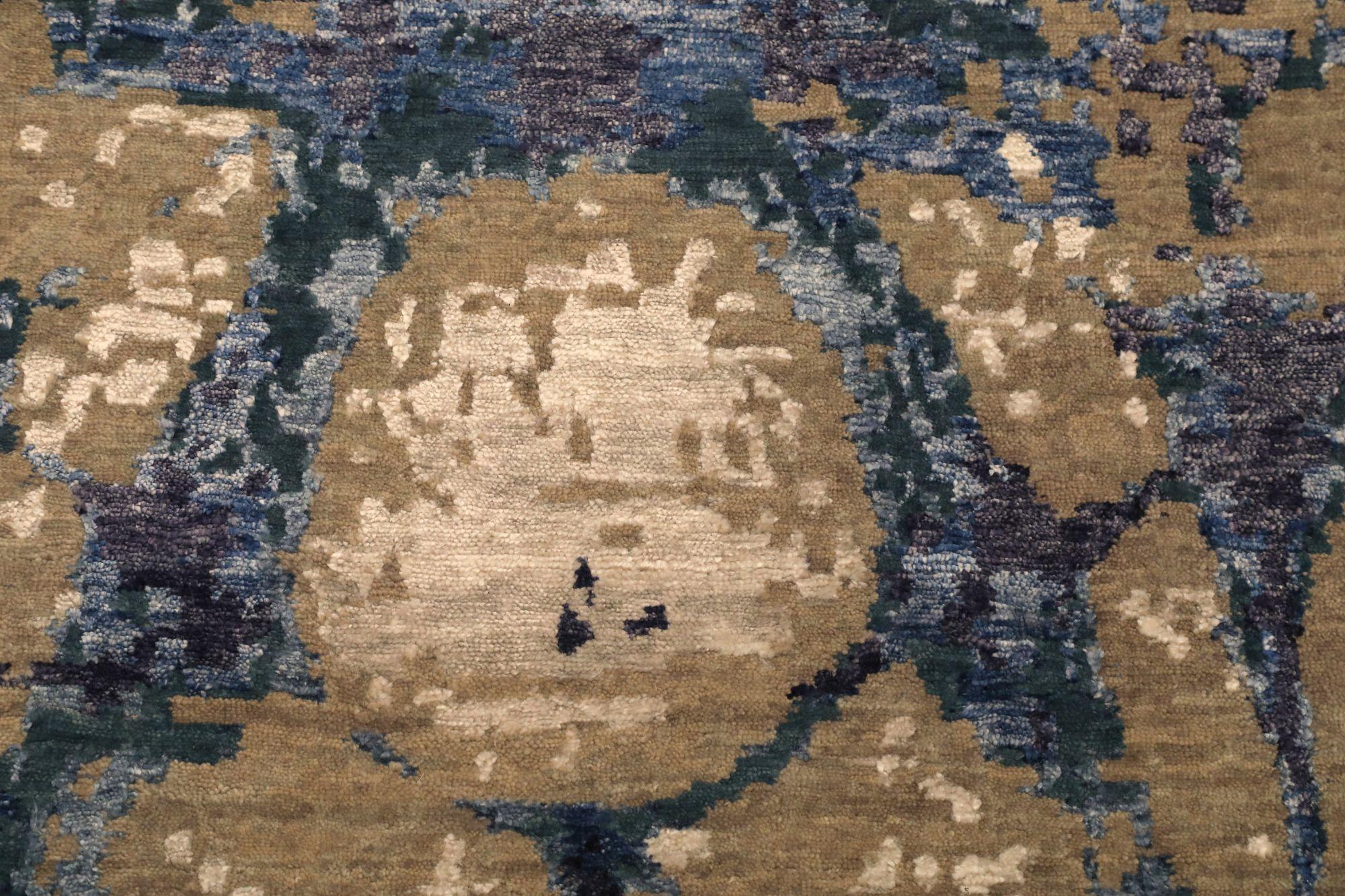 Alfombras de lana azul marfil topo - 97330 en Excelente estado para la venta en Dallas, TX