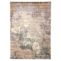 India Area Rugs - Wolle Braun Grau Elfenbein Purpel Taupe Design - 93766