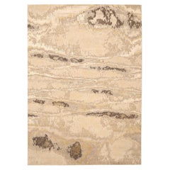 India Area Rugs - Wolle Brown Elfenbein Taupe Design - 93765