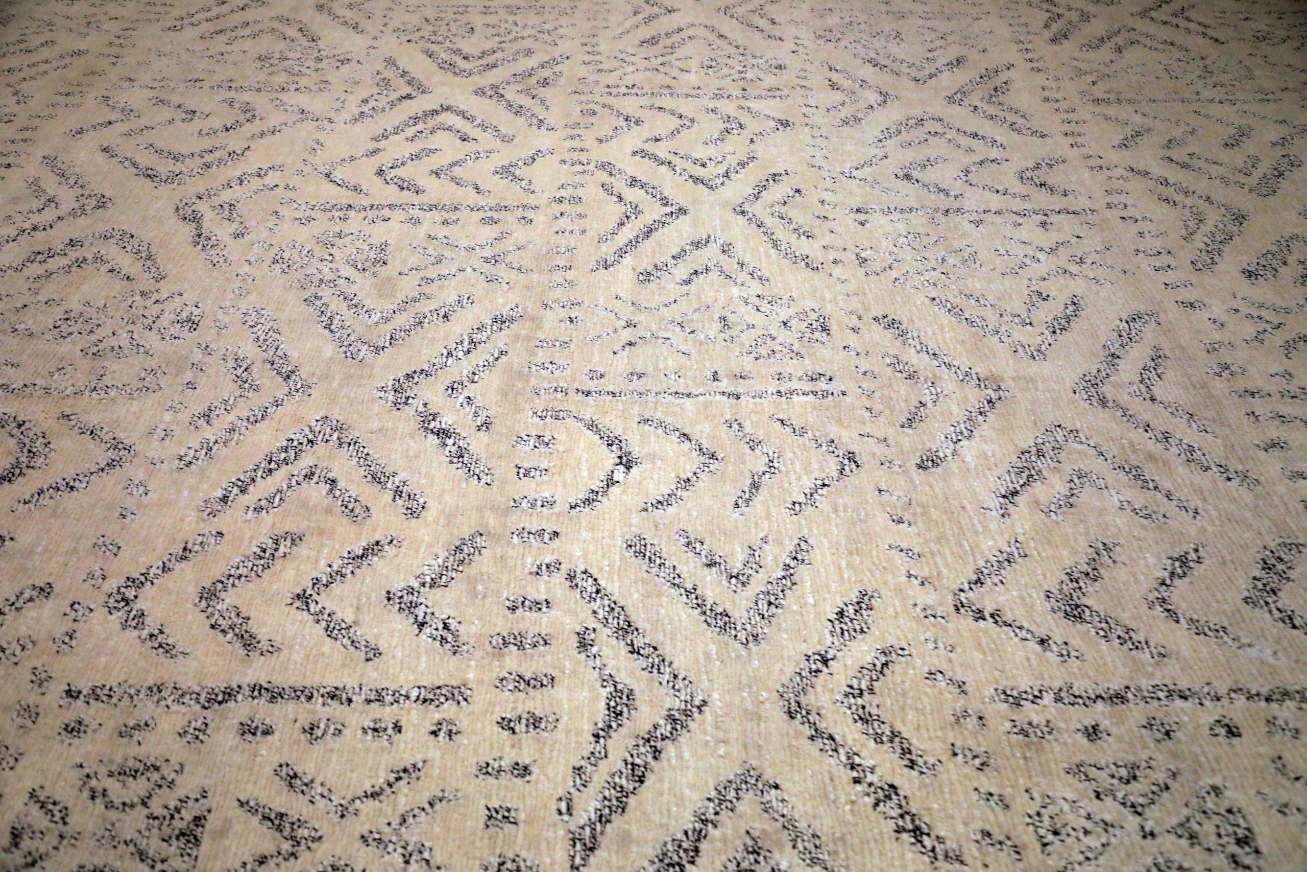 Alfombra India Comfort colección Over Size - Lana Marrón Marfil - 92146 Indio en venta