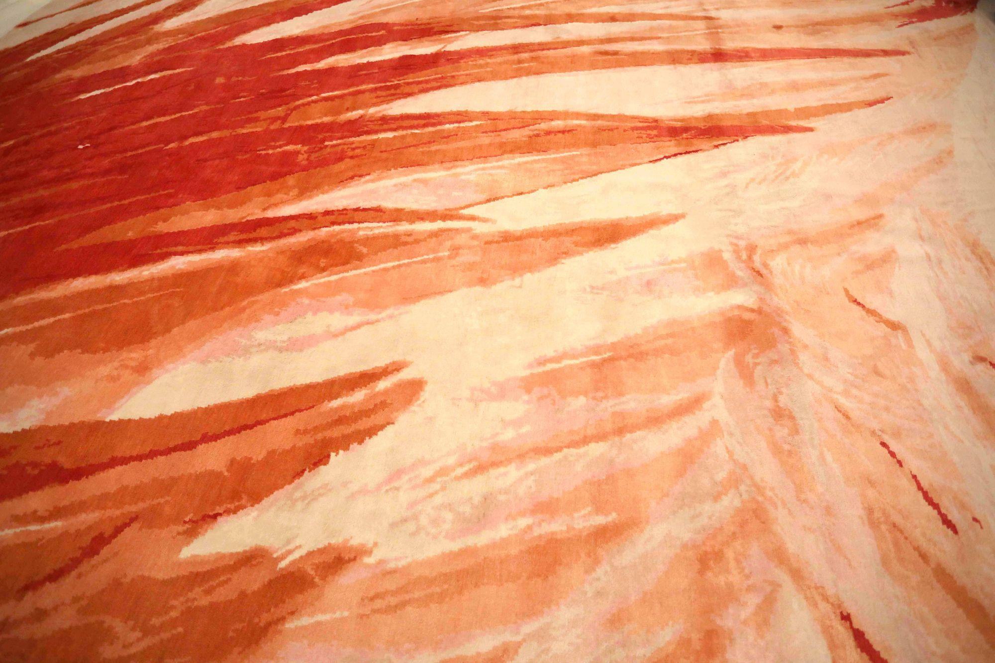 Discover the elegance of India flamingo featuring Area Rugs in Circa 1990. Designed with Wool and IvoryOrangePinkRed, this exclusive design is perfect for enhancing your space.