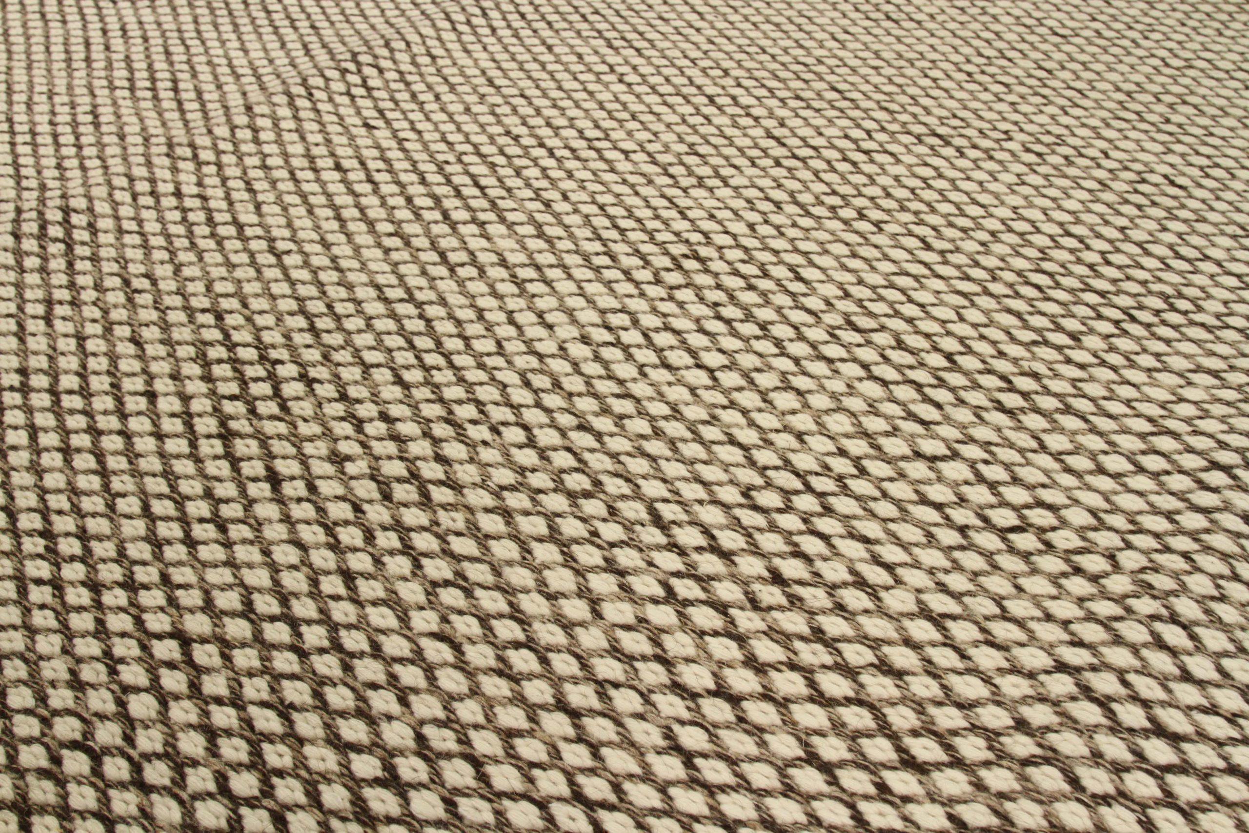 India Flat Weave Area Rugs Circa 1990 - 66065 (Moderne) im Angebot
