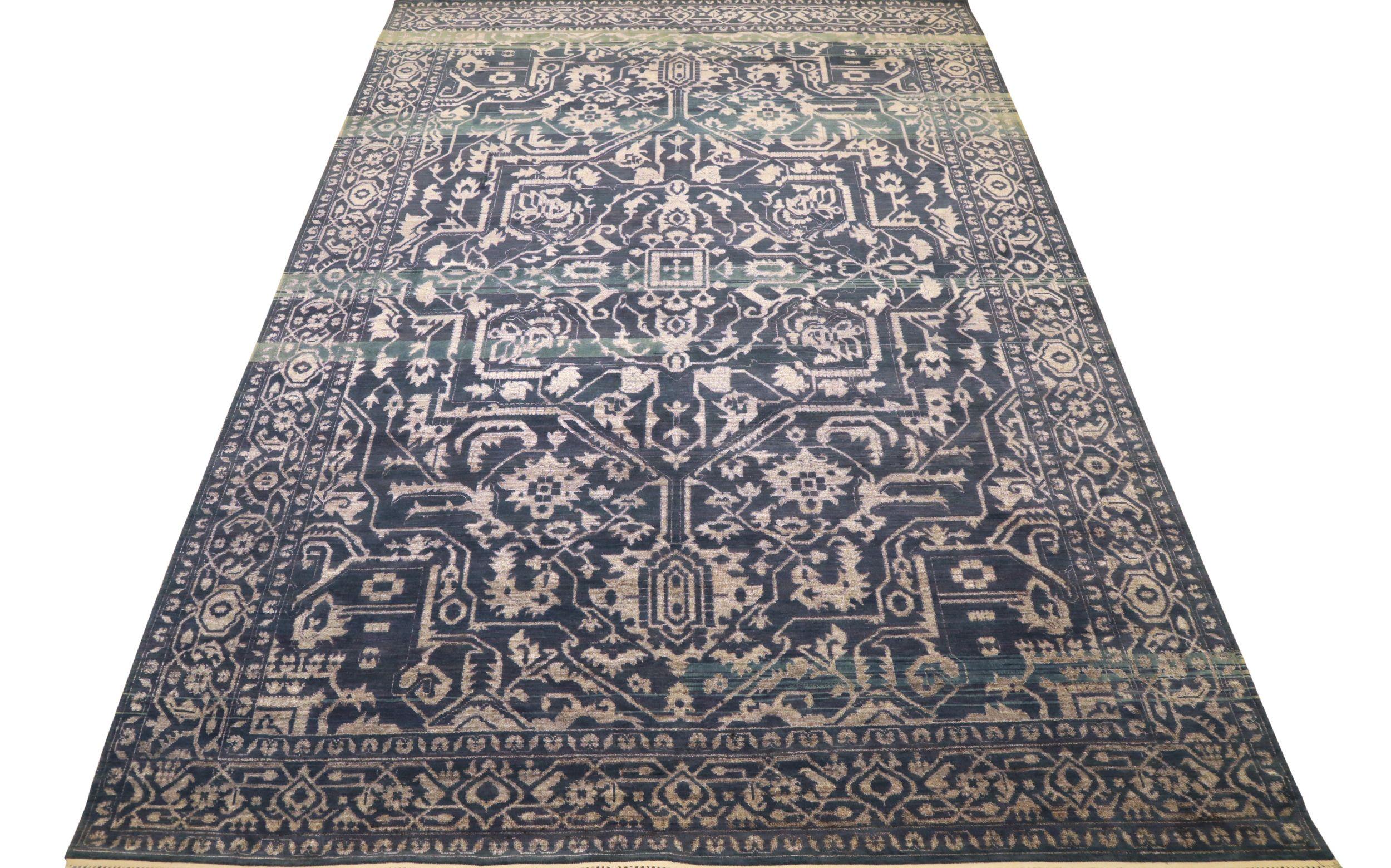 Indien Tapis de sol India Heriz - Laine Design Brown/One - 94166 en vente